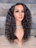 22” indian curly frontal wig high density