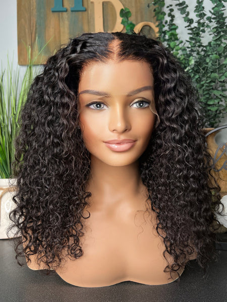 13x6 lace frontal Cambodian curly 3b/3c curls 18”