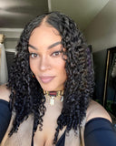 20” Burmese tight curls double drawn hair 13x4 frontal