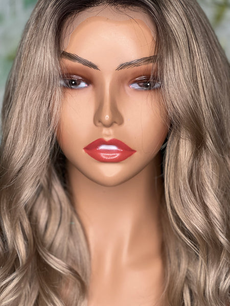 Ash Blonde frontal wig 14”