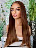 HD lace frontal Auburn 24” thick, blunt cut style