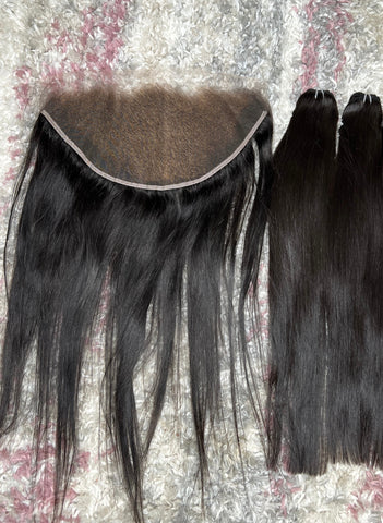 13x6 Vietnamese straight 20” with (2) 22” double drawn bundles