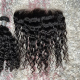 Indian curly bundle set 18’’18’’18’’+18’’ frontal