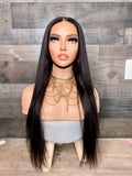 HD Lace frontal wig 26” raw indian silky straight