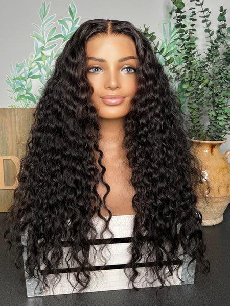 24’’ Cambodian waves/curls HD frontal heavy density