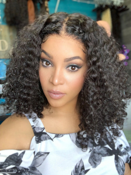 Cambodian deep curls, natural chocolate color