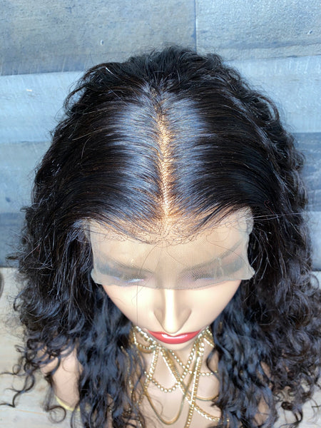22''Indian waves/curls transparent frontal