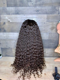 Cambodian deep curls, natural chocolate color