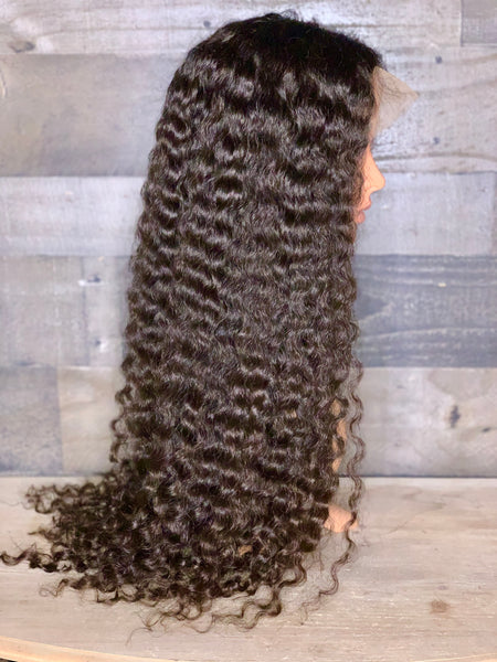 Cambodian deep curls, natural chocolate color