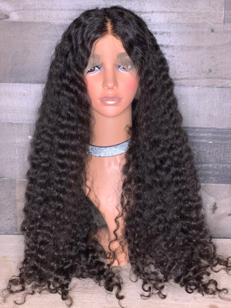 Cambodian deep curls, natural chocolate color