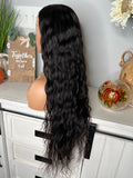 Ultra long 30'' Indian wavy wig with HD lace