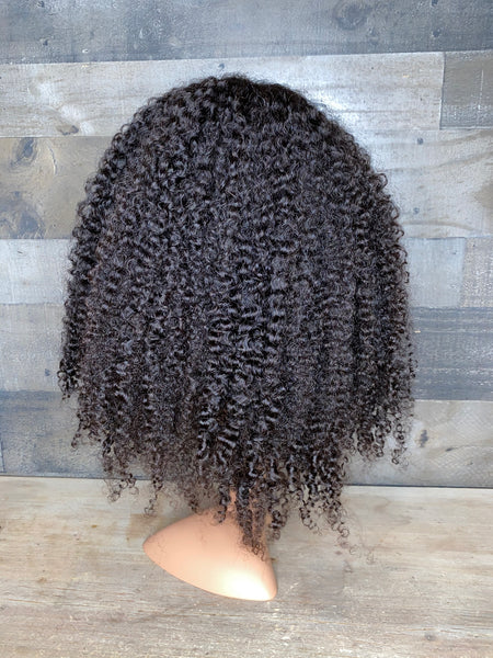 MTO Super natural looking Cambodian  kinky curly 20'' frontal wig