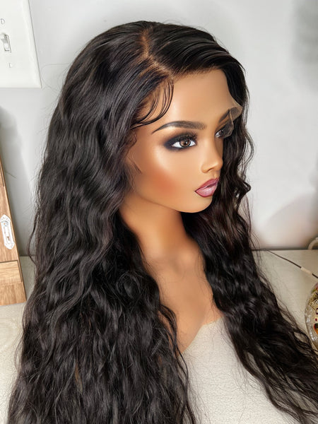 MTO Ultra long 30'' Indian wavy wig with HD lace