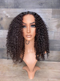 MTO Super natural looking Cambodian  kinky curly 20'' frontal wig