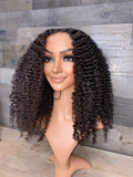 MTO Super natural looking Cambodian  kinky curly 20'' frontal wig