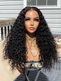 24'' Cambodian deep curly 13x6 swiss Lace frontal 180% density !