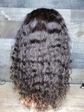 22’’ indian raw curly frontal wig high density
