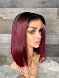 Raspberry frontal unit with dark roots 12”