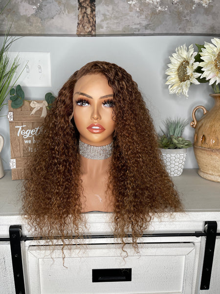 22” Vietnamese deep curly color 27 HD frontal