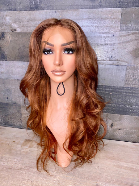 Ginger 18” frontal wig Indian silky