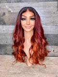 13x6 frontal with indian hair and custom color 22’’