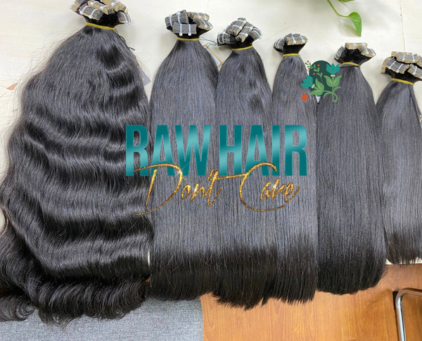 Ready to ship 24’’ Vietnamese straight double drawn tape ins