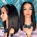 Indian Silky straight 12” bob with frontal