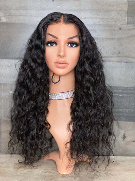 20’’ indian medium waves frontal wig