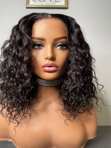 14” indian curly HD frontal wig