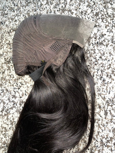 HD closure Vietnamese  silky wig 22” UNSTYLED