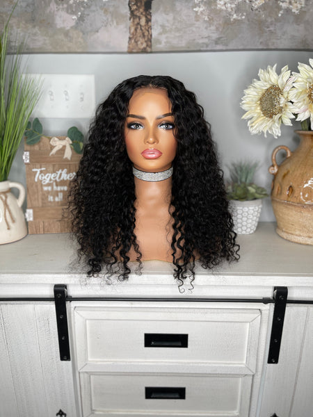 22” HD frontal Cambodian curly high density