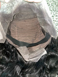 MTO 22” Indian curly transparent frontal wig