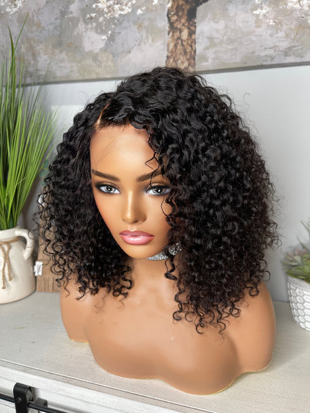 (MTO) HD frontal Cambodian deep curly 14”