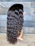 22” indian curly frontal wig high density