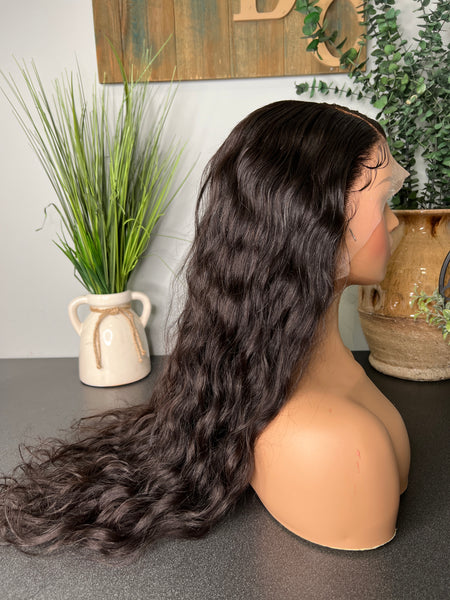 (MTO) 13x6 Lace frontal Indian natural wavy 24”