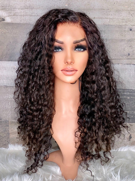 22’’ Cambodian waves & curls HD frontal wig