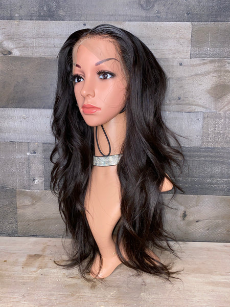 MTO 22” long layers Vietnamese str/ loose wave with HD lace 13x4 wig