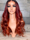 13x6 frontal with indian hair and custom color 22’’