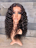 16” indian curly HD closure wig