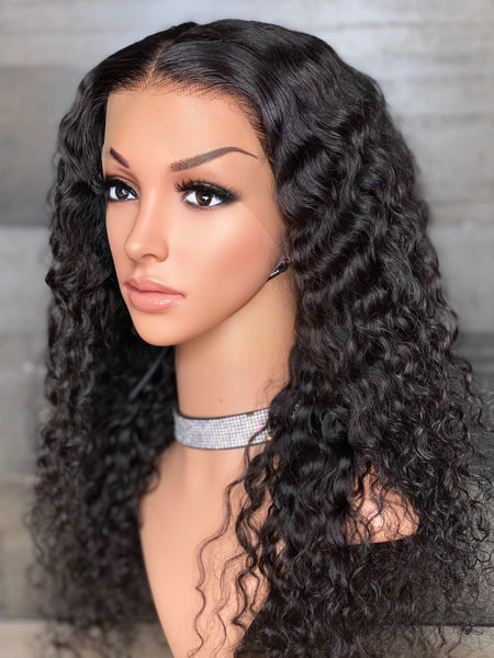 22’’ Cambodian Curly frontal wig