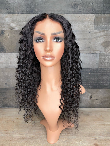 HD Lace 18” frontal Cambodian curly wig