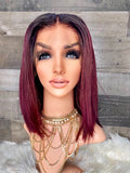 Raspberry frontal unit with dark roots 12”