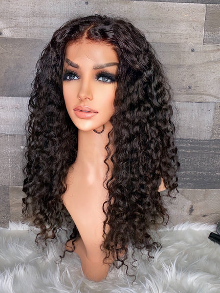 22’’ Cambodian waves & curls HD frontal wig