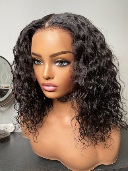 14” indian curly HD frontal wig