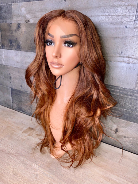 Ginger 18” frontal wig Indian silky