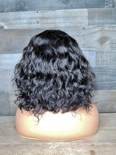 12” Raw Indian waves frontal wig