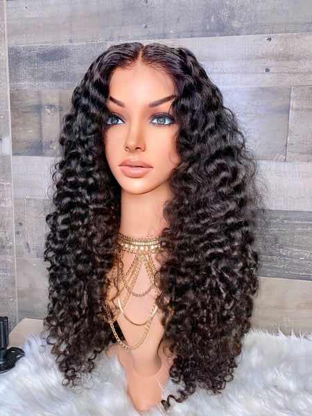 Cambodian curly wig 24”