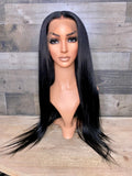 Stunning full lace Indian 180% jet black color 24”