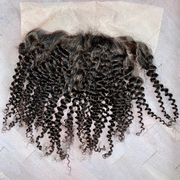 13x6 Cambodian deep curly frontal 18”