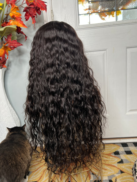24” Indian deep wavy frontal wig